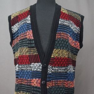 90's Protege Collection Abstract Knit Sweater Vest